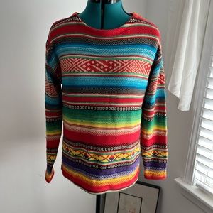 Ralph Lauren colorful pullover sweater.  Large